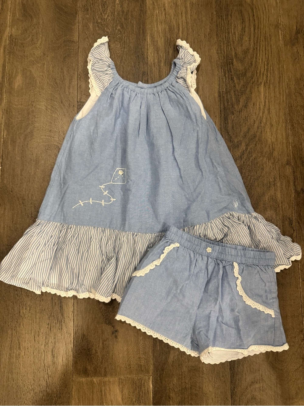 well dressed wolf blue kite dress
